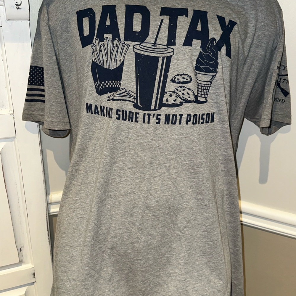 Grunt Style Gray Graphic Men's Dad Shirt